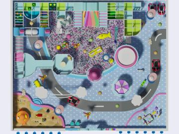 Amusement Park Indoor Tensioned Web Playground