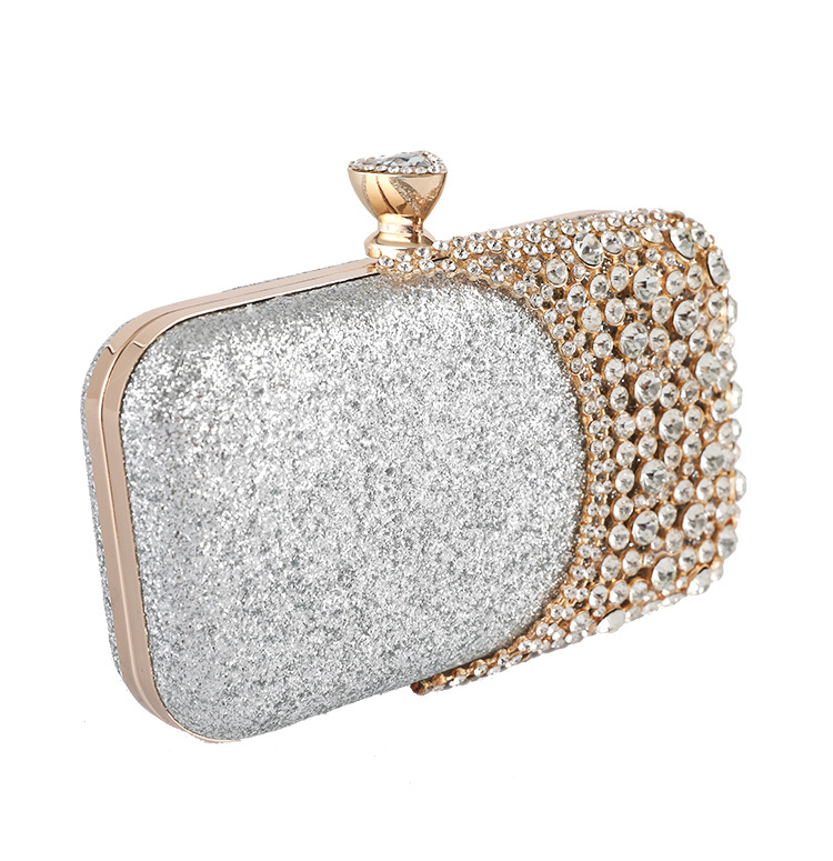 Dinner Bag European and American Ladies Handbag Diamond-studded Banquet Clutch New Small Bag