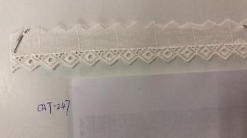 Single Hole Trims Cotton Embroider Fabric