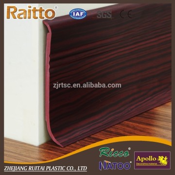 Lightweight Plastic Board PVC Skirting board Floor Cheap Elegance PVC Baseboard