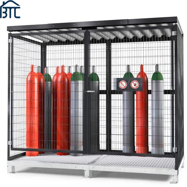 Metal Color Security Gas Cylinder Cages.