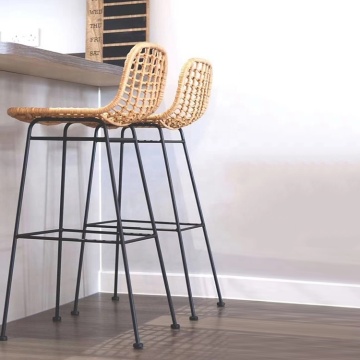 Modern Rattan Garden High Outdoor Rattan Bar Chairs