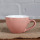 Red magnesia 3oz cup and saucer