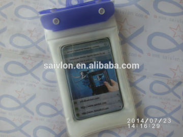 waterproof phone bag for phone with earphone jack PVC waterproof bag