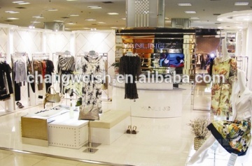 Customized Fashion Shop Wooden Decoration Design For Clothing Shop