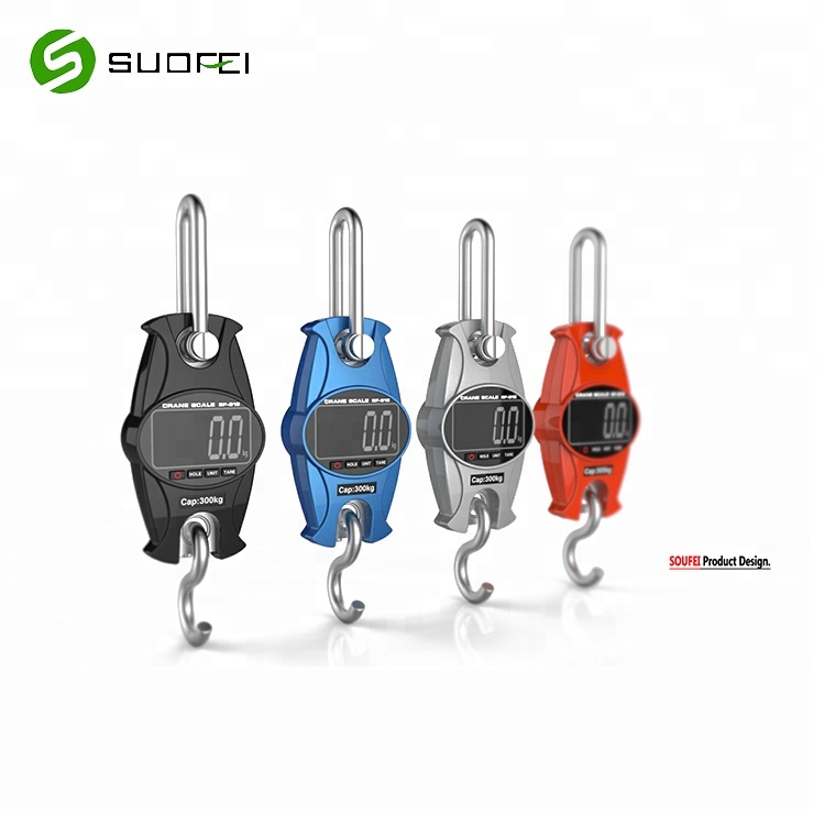SF-918 digital small crane scale 300kg electronic mini portable crane hanging weigh scale
