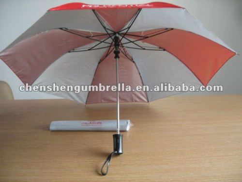 automatic telescopic 2 folding umbrella