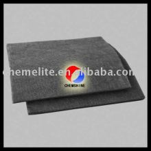 Rayon graphite felt