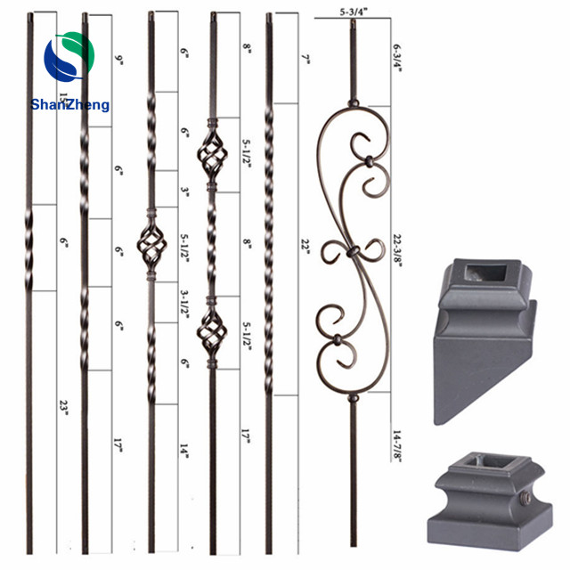 Cast Iron Basket Decorate Fittings for Stair Railing or Handrail