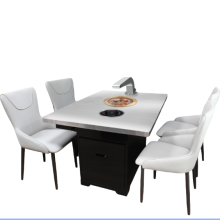The restaurant smokeless grill net hot pot table