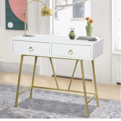 Modern Home Makeup Vanity Table White With Drawers