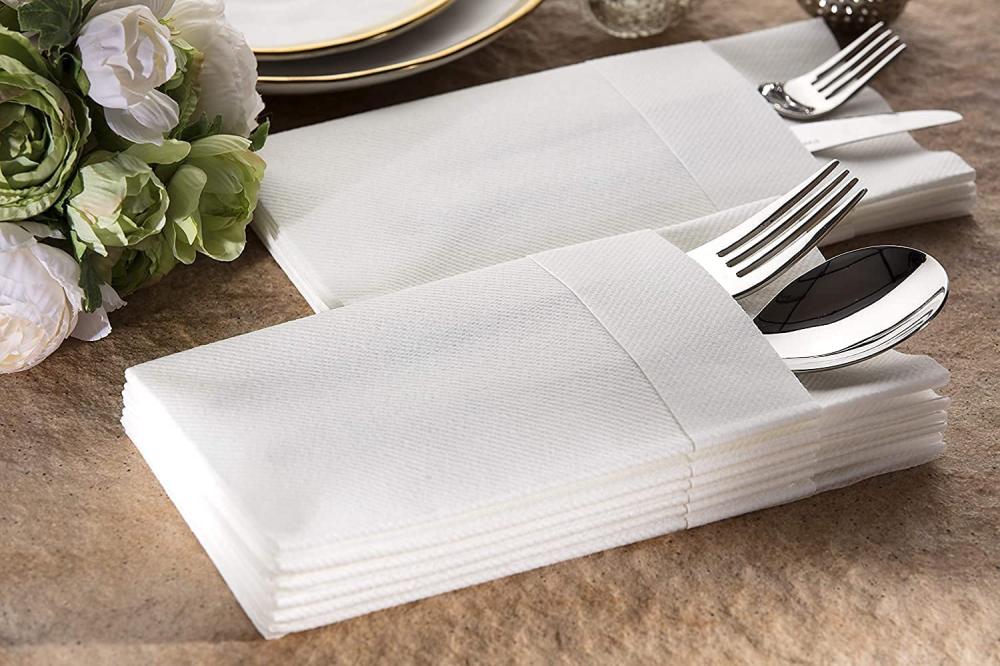 Paper Napkins Pre-folded for Silverware