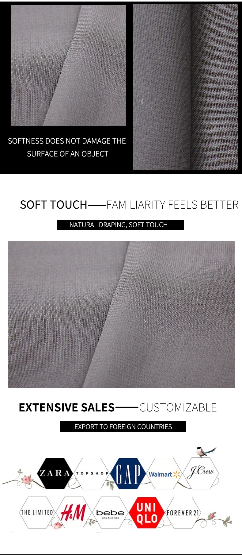 100% polyester chiffon fabric for garment