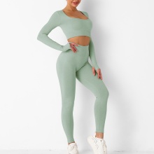 Set legging gym wanita mulus