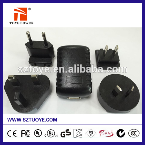 UL TUV/GS 5v 2a wall adapter multi plug adapter with usb