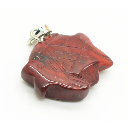 fish Shape Red Jasper pendant