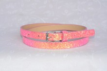 kids glitter pu garment belt