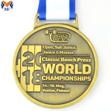 Παγκόσμιο Πρωτάθλημα Gold Metal Medal Design προς Πώληση