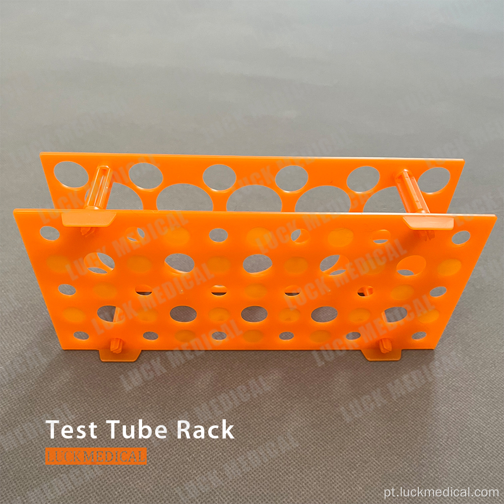 Suporte de tubo descartável de teste de laboratório