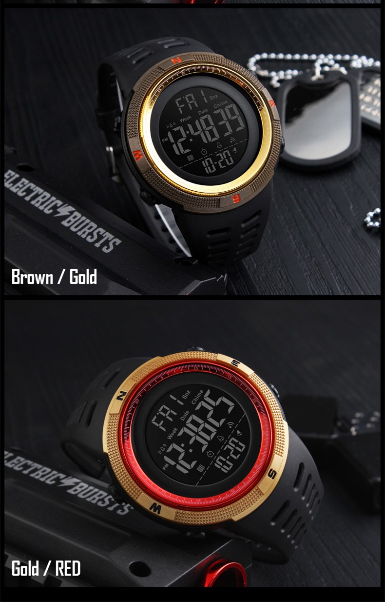 Dual display analog digital popular sport watch Japan movement Skmei wholesale