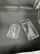 the PET box for meat and vegetale meat plate display and stocking