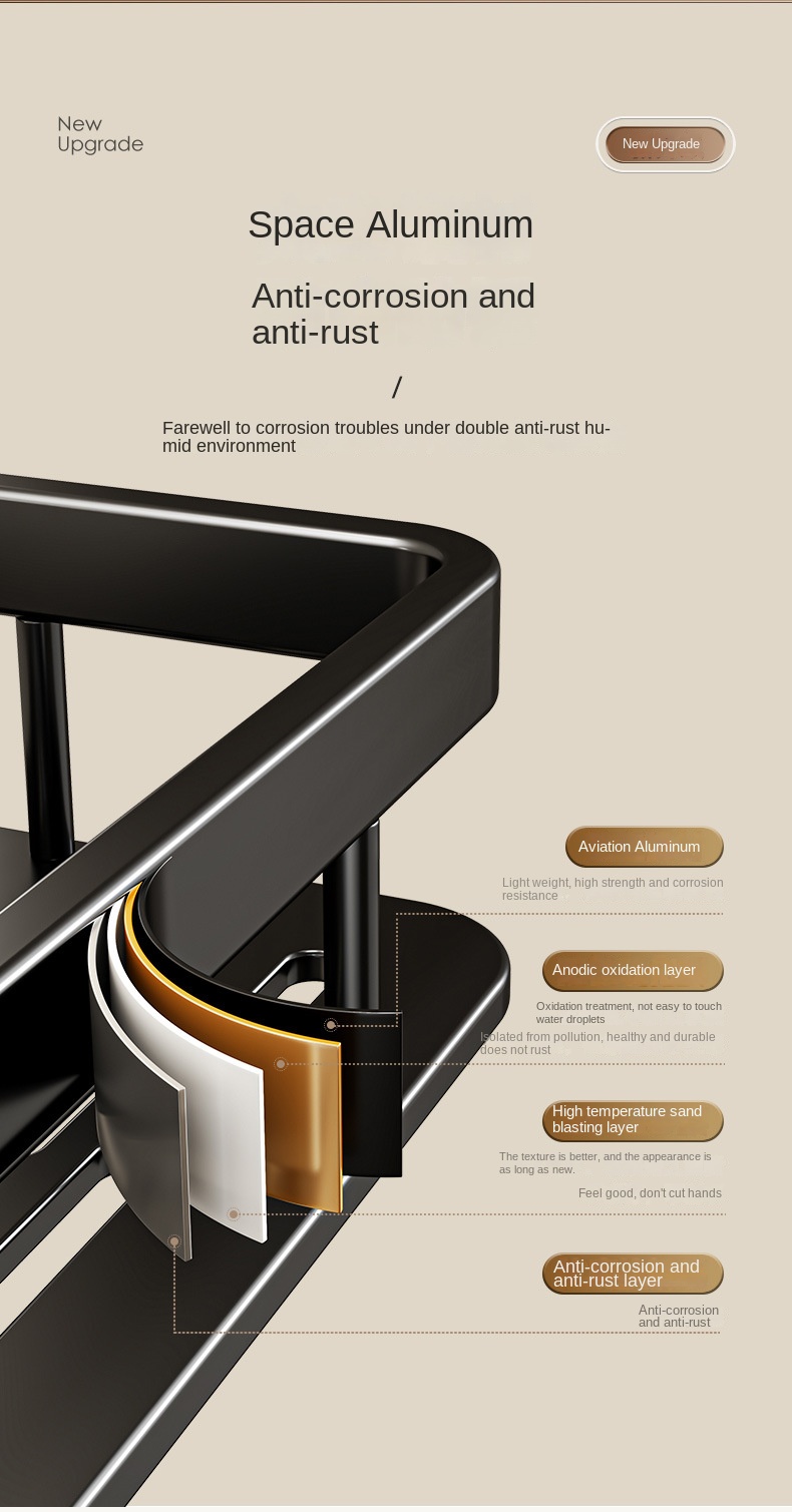 Duvara Monte Tuvalet Depolama Rafı Wall-Mounted Toilet Storage Rack