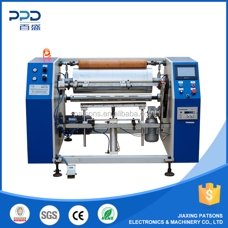 Good quality Semi auto aluminium foil roll perforation rewinder machine