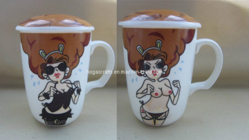 Sexy Beauty Ceramic Color Chaning Mug