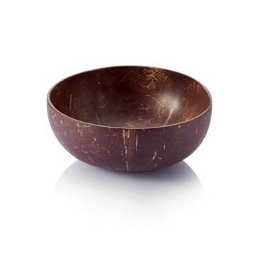 Creative Natural Coconut Bowl Eco Friendly Soup Salad Noodle Rice Bowl Wooden Fruit Bowls Handicraft Art Work Decoration