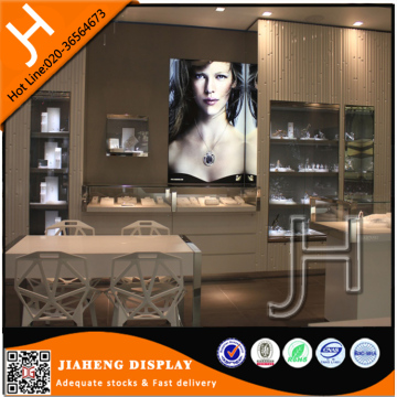 Modern Wall Jewelery Retail Display Cases For Retail