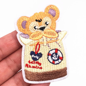 Jahitan Patch Sulaman Kartun Haiwan Duffy Bear