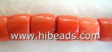 16"red coral stone strand CRB0073-1
