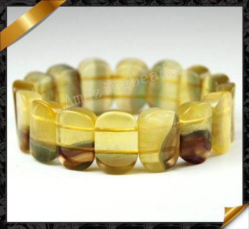 Citrine Bracelets, Semi Precious Stone Bead Bracelet, Jewelry Fashion Yellow Bracelet (GB021)