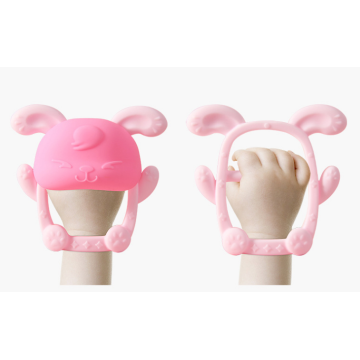 Cute Bunny Wrapped Wrist Silicone Teether