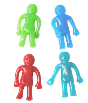 plastic Stretch smile face Alien toy / new novelty toy