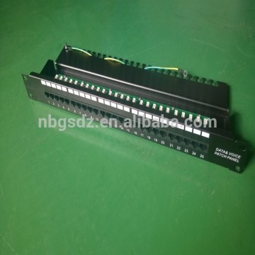 Voice 25 Port Patch Panel Cat3 Krone High Quality