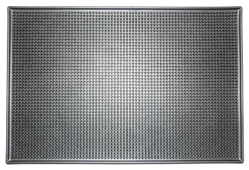 Silver Standard Size Beer Bar Mat Coaster