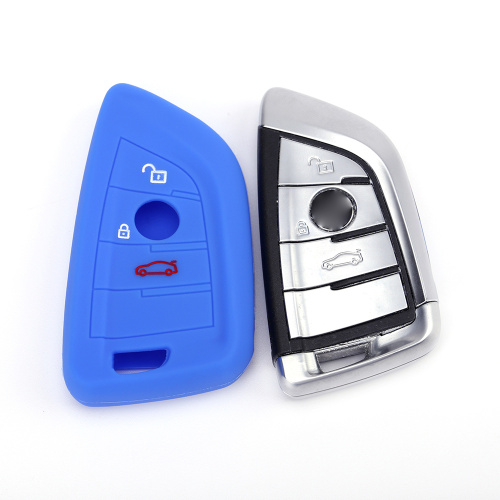 Colored rubber key covers for BMW X5 X3