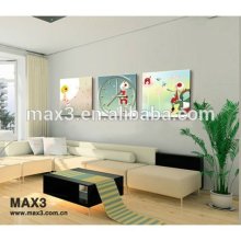 Original brand poster clock art wall clock 3 piece wall art decor wall hanging clock