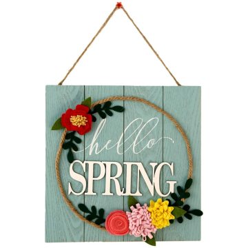 3D Flower Flowers Wall Plaque Hello Spring