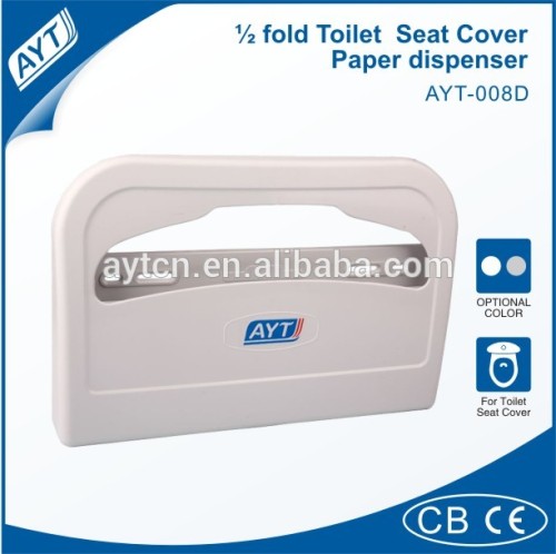 Plastic bathroom disposable tissue paper toilet seat covers dispenser