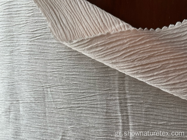 Crinkle Effect Viscose Rayon Fabric