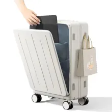 Multi-Functional Luggage with Front Opening Lid
