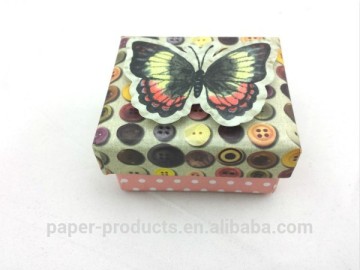 lid and packaging paper jewellry box