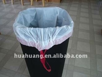 poly drawstring trash bags