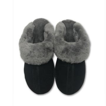 Women's Sheepskin Winter Scuff Slippers