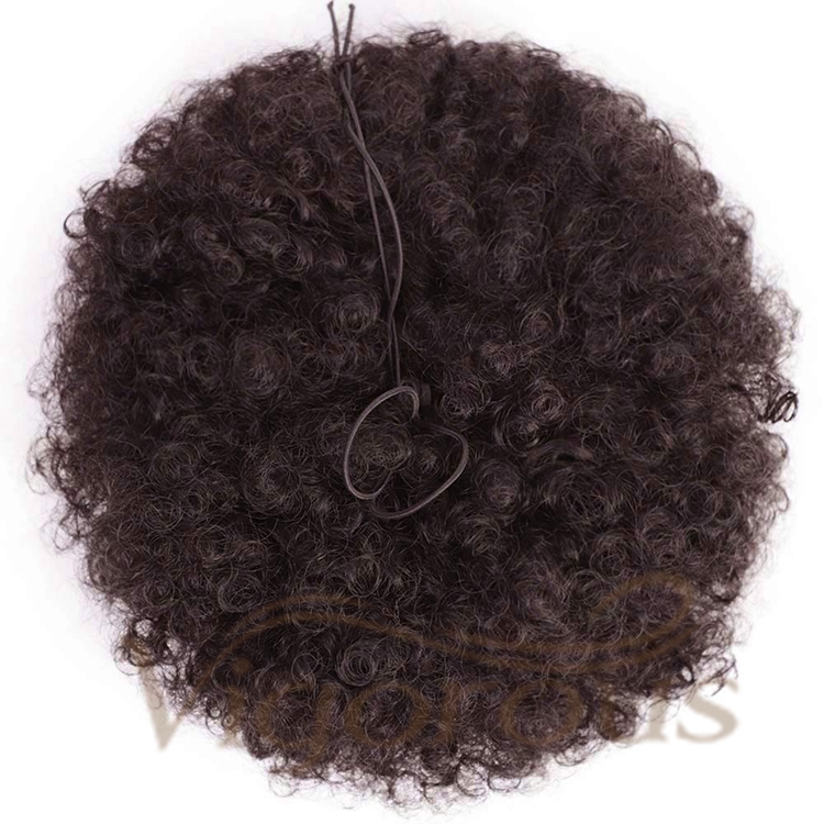 Vigorous New Design Cheap Price Black Kinky Curly Fluffy Chignon Updo Hair Extensions For Black Women Synthetic Afro Hair Bun