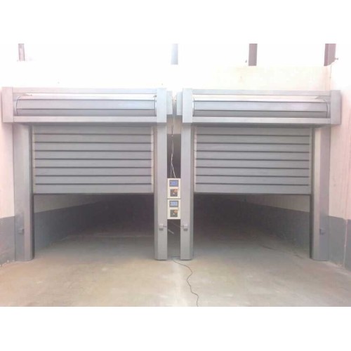 Aluminum spiral roll up doors