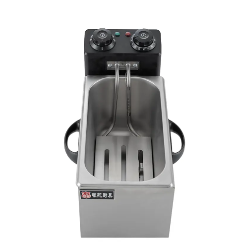Fryer Listrik Komersial dengan mesin penggorengan peralatan dapur efek yang baik
