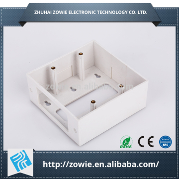 Dual gang face plate using electrical back box